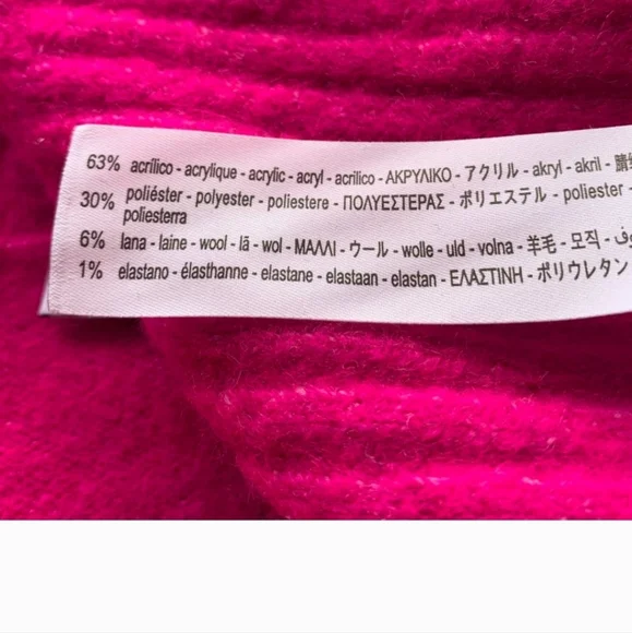 Zara Fuchsia Pullover Sweater Sz SMALL - Picture 11 of 12
